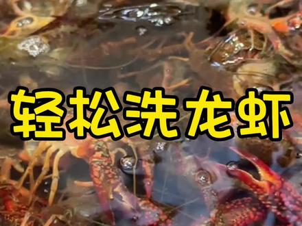 不用刷也能洗干净小龙虾的方法