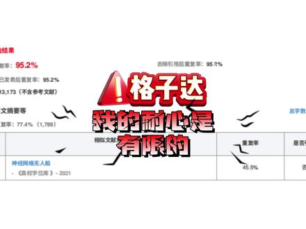 我的耐心是有限的! #paperxie#大学生#毕业论文#论文#ai率
