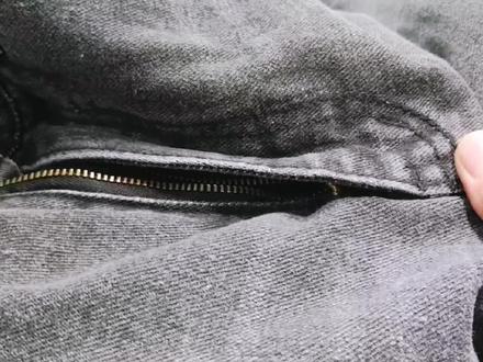 牛仔裤换拉链视频分享 #缝缝补补 #改衣服 #手工日常分享