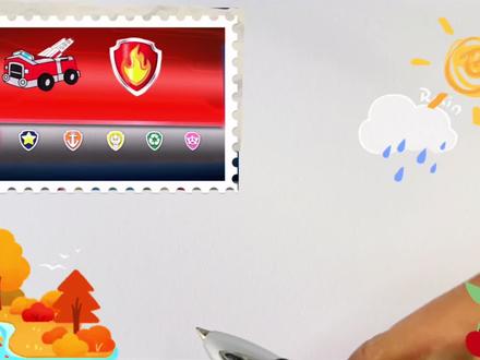 消防车儿童简绘画,那么简单就画出了那么可爱的消防车,画画。 #儿童简笔画 #儿童画 #画画 #消防车