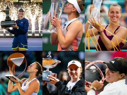 2023#WTA 9项1000级别赛事冠军归属:
迪拜:克雷吉茨科娃
印第安维尔斯:莱巴金娜
迈阿密:科维托娃
马德里:#萨巴伦卡
罗马:#莱巴金娜
蒙特利尔:佩古拉
辛辛那提:高芙
瓜达拉哈拉:萨卡里
北京:#斯瓦泰克
#网球@抖音小助手 @抖音创作者中心 @抖音热点宝