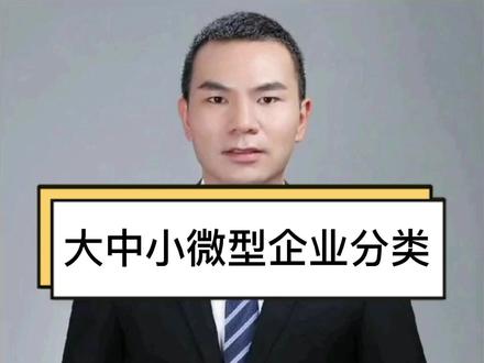 大中小微型企业划分标准#企业 #抖加小助手 #抖音小助手 #补贴