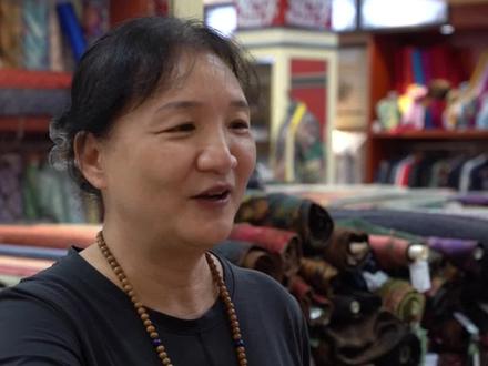 宋锦如意宝相旗袍 定制过程分享 #北京中轴线上的高级定制