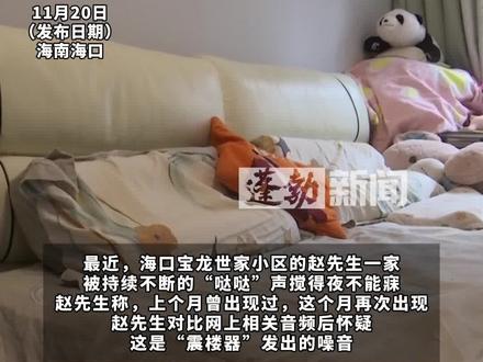 “昼夜敲击声”让多楼层业主受扰,邻里纠纷引来“震楼器”报复?#噪音扰民 #震楼器