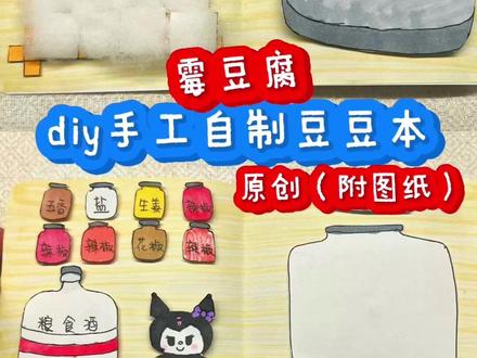 胡闹的玩具生日常vlog~
🎀diy手工自制迷你食玩豆豆本🎀
原创~附图纸教程~
胡闹:霉豆腐的兵来啦~今天做了一本霉豆腐豆豆本,也是当上霉豆腐摊主理人了,库洛米都被辣椒香来了,好好玩~开心开心~
材料用到的是普通A4纸、马克笔、白丁胶、剪刀,霉豆腐上面的是粘的棉花哈~
yoyo的碎碎念:之前大号是靠各种原创豆豆本被大家认识的,不知道还有没有人记得我😭好久没有画画了,接下来也会多多更一些手工教程哒~
💕是玩具啦都是玩具💕
🌈
我是胡闹,是一只玩具~每天分享好玩的游戏、盲盒潮玩、食玩扭蛋微缩玩具、diy手工教程、书桌装扮布置、周边联名联动攻略,以及我和我主子yoyo好吃好玩的加拿大生活日常vlog~游戏喜欢模拟人生、种田捏脸、解谜类~二次元宅女,喜欢名侦探柯南、蜡笔小新、三丽鸥库洛米、jellycat、宝宝早教、鬼灭之刃、精灵宝可梦、哈利波特、玩具总动员…等等~
你们的点❤是我最大的动力哟~
🌈
#霉豆腐 #豆豆本 #手工 #diy #手工diy