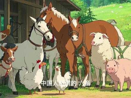 中国人所谓「六畜」,是指