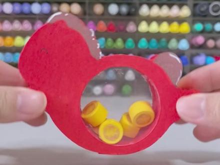 快来一起做新年摇摇马,只需几步,过年氛围轻松get!#过年 #手工diy #马 #解压 #丙烯马克笔