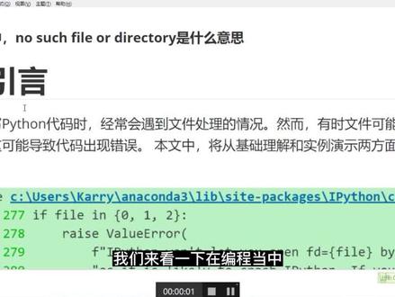 no such file or directory理解和处理#python编程 #大一新生 #python学习