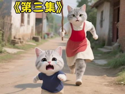 第三集《爱的教育》银宝可爱又懂事#萌宠出道计划 #原创动画 #猫咪 #ai视频生成