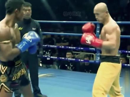 泰拳王播求VS武僧一龙 二番战一龙被打倒9次 终结播求中国不败神话#泰拳 #少林武僧