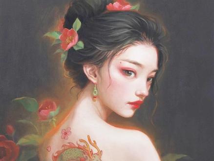 粉丝投稿画刺青美女 #绘画 #手绘 #青年创作者成长计划