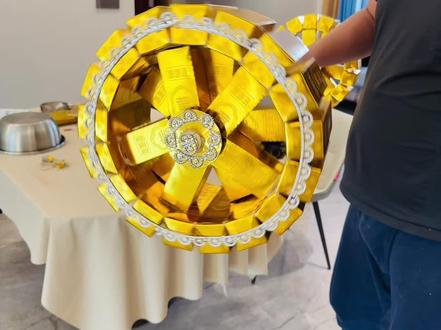 三轮车后车轮拼接教程#三轮车 #手艺人在抖音 #车轮 #纸扎 #创意diy