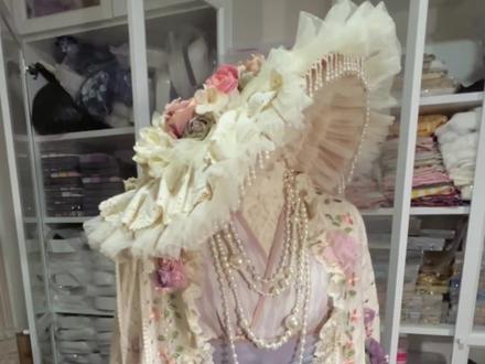 Lolita汉洋折衷繁花披肩制作教程 教程来咯#Lolita #lo娘 #手工教程 #手作教程 #Lolita手作