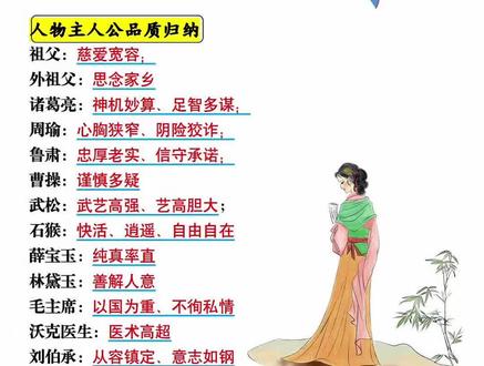 家人们,五年级下册语文期末想提分?这几个重点一定要记牢!人物主人公品质,重点字词,四大名著,日积月累,重点古诗词,把这些核心点背熟,期末轻松拿高分!#考试必考知识点 #五年级