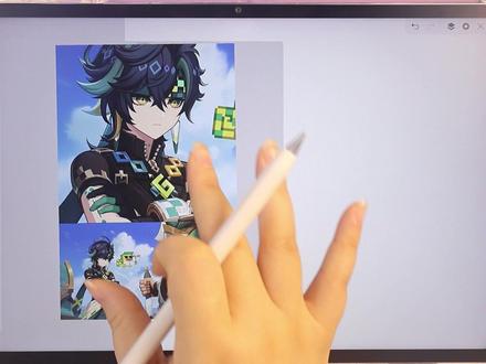 一口气带你画一个原神基尼奇头像! #绘画 #日常瞎画 #画画 #零基础学画画 #跟着抖音学画画