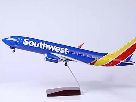 波音737西南航空仿真飞机模型#模型 #民航