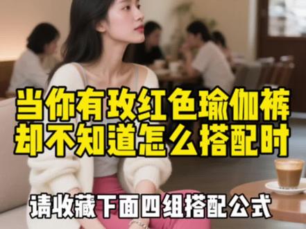 玫红色瑜伽裤穿搭分享 当你有玫红色瑜伽裤,却不知道怎么搭配时,请收藏下面四组穿搭公式,尤其是第四组,一定要看到最后,1.甜酷运动风:玫红色瑜伽裤 + 白色露脐短款运动背心 + 黑色 oversize 棒球外套,脚踩老爹鞋,再戴一顶同色系玫红色棒球帽,斜挎黑色链条小包。 2.温柔慵懒风:玫红色瑜伽裤 + 米白色宽松针织开衫 + 浅灰色吊带背心,搭配一双白色帆布鞋,手腕缠绕细链条手链,拎上草编包。 3.极简通勤风:玫红色瑜伽裤 + 白色修身衬衫 + 黑色西装外套,穿上黑色尖头高跟鞋,佩戴简约金属项链,手拿黑色皮质公文包。 4.复古街头风:玫红色瑜伽裤 + 扎染短款卫衣 + 牛仔外套,搭配厚底马丁靴,头戴格纹贝雷帽,再背个复古帆布包。你最喜欢第几套搭配呢,请评论区留言告诉我.#街头穿搭 #辣妹穿搭 #女生必看 #穿搭 #瑜伽裤