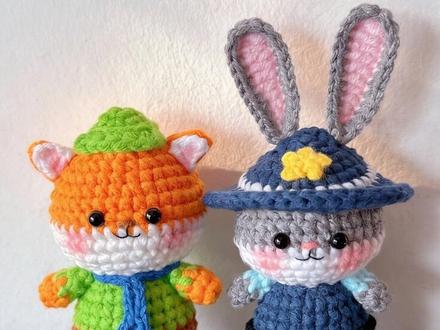 尼克狐尼克,你被捕了#动物城 #手工diy #零基础编织教程 #新手编织教程 #青年创作者成长计划 @苏苏姐家毛线编织