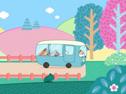 《萌浪兔1》第18集:出发去森林,萌浪兔采蘑菇