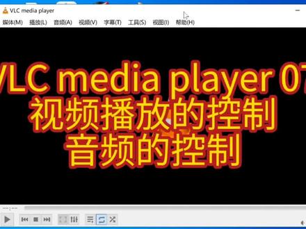VLC media player 07 视频播放的控制 音频的控制#vlc视频播放器 #视频控制 #音频控制