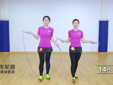 车轮花样集体规定基础套路 #幼儿体育 #儿童运动 #感统训练 #花样跳绳 #全民健身你我同行