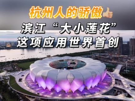 #杭州 人的骄傲!#滨江 “大小莲花”这项应用,世界首创! #科技 #技术 #中国制造 #杭州亚运会 @抖音小助手