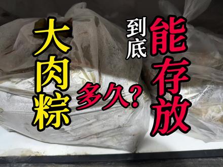 大肉粽到底能存放多久?#美食 #抖音美食推荐官 #肉粽 #妈呀太香了 #真材实料才能做出好味道