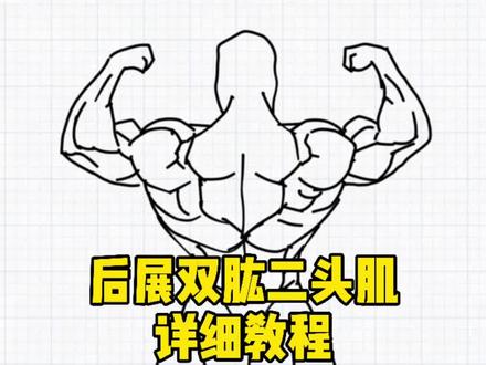 后展双肱二头肌教程#健身造型 #健身造型教学 #我是男的李瑶瑶 #きんにくKING #背展