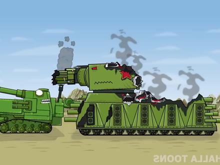 坦克世界动画:教授维修重型坦克KV45! #机械动画 #动画