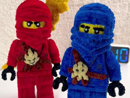 用扭扭棒制作乐高幻影忍者杰 #扭扭棒 #扭扭棒手工 #幻影忍者杰 #乐高人仔 #手工diy