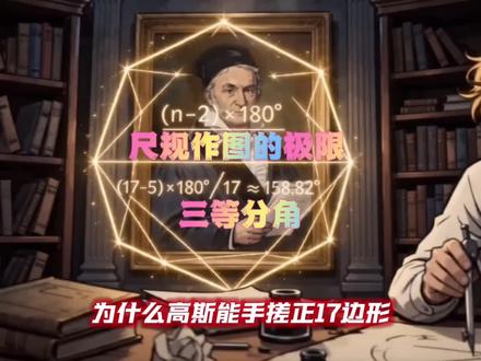 为什么尺规作图不能三等分角? #几何 #代数 #三等分角 #尺规作图 #数形结合