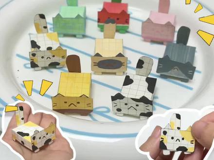 来做一组可互动小猫吧! 桌搭子再添一员!#手工 #自制玩具 #解压 #vlog日常