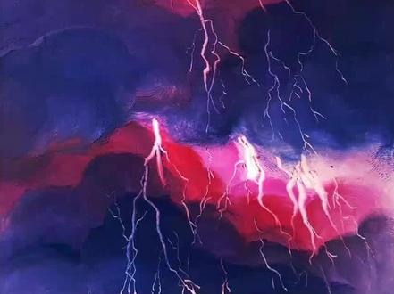 油画棒画闪电傻瓜式教程,有手指头就行,这两天总打雷,大家少发点誓吧#油画棒教程 #油画棒风景画 #零基础学画画 #抖出我的艺术#抖音潮流艺术研究所#画画的佳航@DOU+小助手