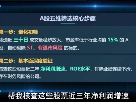AI 选股 实战好用 瞎炒股总亏?用AI筛股 怎样用豆包炒股,让DeepSeek帮你挖掘潜力股?#财经#股票#散户#A股#每天跟我涨知识