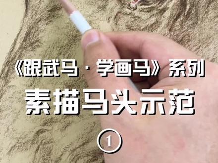 马头最好画,也最难画,为什么?#武马画马 #一起学画画 #画画 #画马 #骑马