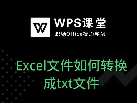 txt是微软在操作系统上附带的一种文本格式,是最常见的一种文件格式。 #Excel教程 #wps表格