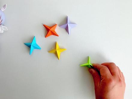 快点和孩子来做一个简单又好玩的弹射飞镖吧!#亲子手工 #幼儿园#手工 #手工diy #折纸 #折纸教程