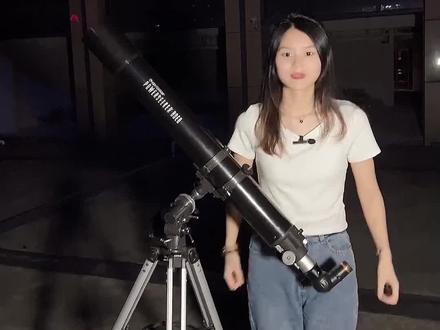 很多人留言说想用我们家80eq看月亮,今天它来了快来看一下吧~#月亮 #月球 #星特朗望远镜