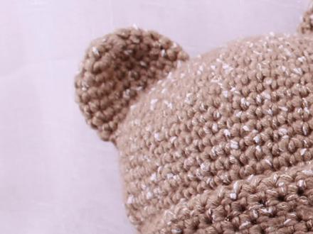 #钩针编织 #钩针帽子 #手工diy #毛线帽 卡通小熊耳朵帽教程1