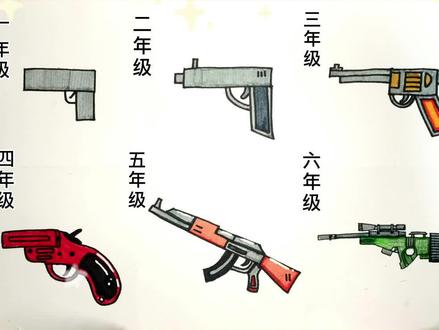 简笔画《98k》赶紧学起来,酷酷!#零基础学画画 #简笔画 #一学就会系列 #教程 #创作灵感