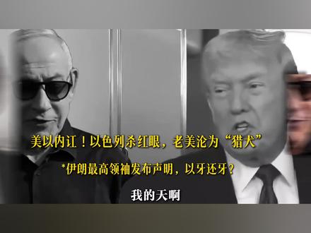 美以内讧,以色列杀红眼,老美沦为“猎犬”,伊朗最高领袖发布声明,以牙还牙?#美以 #时代的荣耀 #全球创作者计划 #零基础看懂全球 #伊朗vs美国