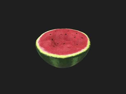 西瓜模型制作流程 #三维建模 #视觉艺术 #创意
