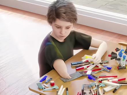 乐高积木手臂制作帮助他人#科普#知识科普