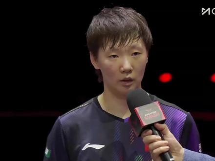 #2026新加坡大满贯 女单1/4决赛 王曼昱4-2张本美和 赛后采访:跟张本美和交手了非常多次,她出现了伤病叫了医疗暂停,顽强的完成了比赛,希望她早日康复,同时做好自己,执行好技战术。希望下一场有更好的发挥,当然希望下一场能对阵大迪,但无论对谁还是全力以赴 #王曼昱