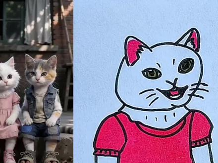 动物子弟兵#猫兵 #看动画学画画 #一起学画画@抖音创作者中心🍓 @抖音小助手😊 @抖音作者助手