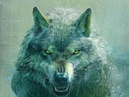 简单的画只狼 #没点艺术细胞刷不到 #水彩 #狼 #动物 #美术生
1.先泼水打湿纸;2调蓝绿色铺底色;3.再弹水做水花;4.再画光影重的;5.再局部的刻画,从嘴巴开始…6.最后提亮毛发,调整细节,一幅狼就画完啦…