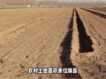 农村土地面积怎么算#土地亩数 #传播农业小知识 #农村土地 #土地流转 #土地