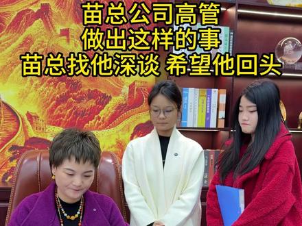 苗总公司高管做出这样的事,苗总找他深谈,希望他回头#家庭 #情感 #保姆 #记录真实生活