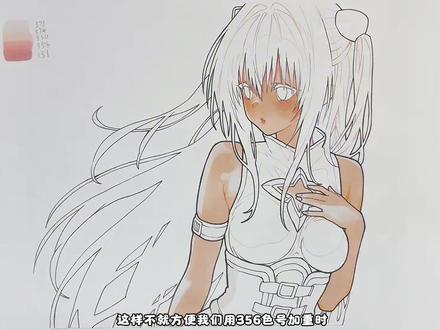 【马克笔】普通A4纸一直叠色,会漏嘛 #青年创作者成长计划 #马克笔 #手绘 #画渣日常