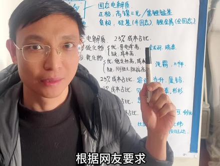 固态电池产业链拆解 根据网友要求,今天讲讲固态电池#固态电池 #股票知识 #半固态电池 #投资 #行业趋势